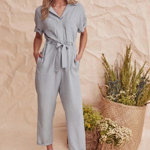 ASTR Blue Miri Jumpsuit